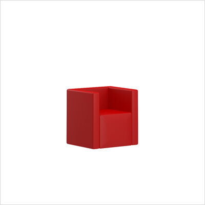 Sessel ellegance rot schraeg